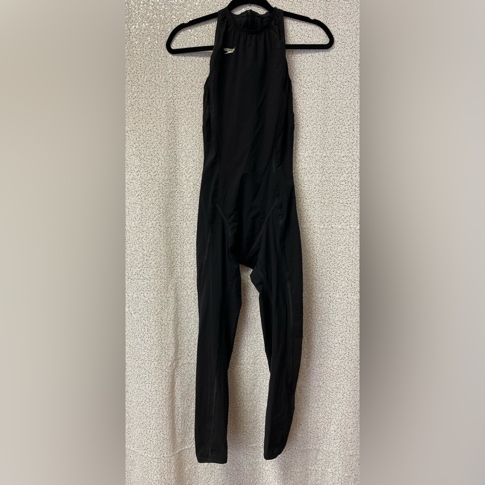 Speedo Fastskin FS-PRO Full Body Open Back swimsuit techsuit Women’s Black